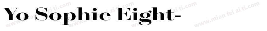 Yo Sophie Eight字体转换